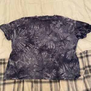 Blue tie dye t shirt